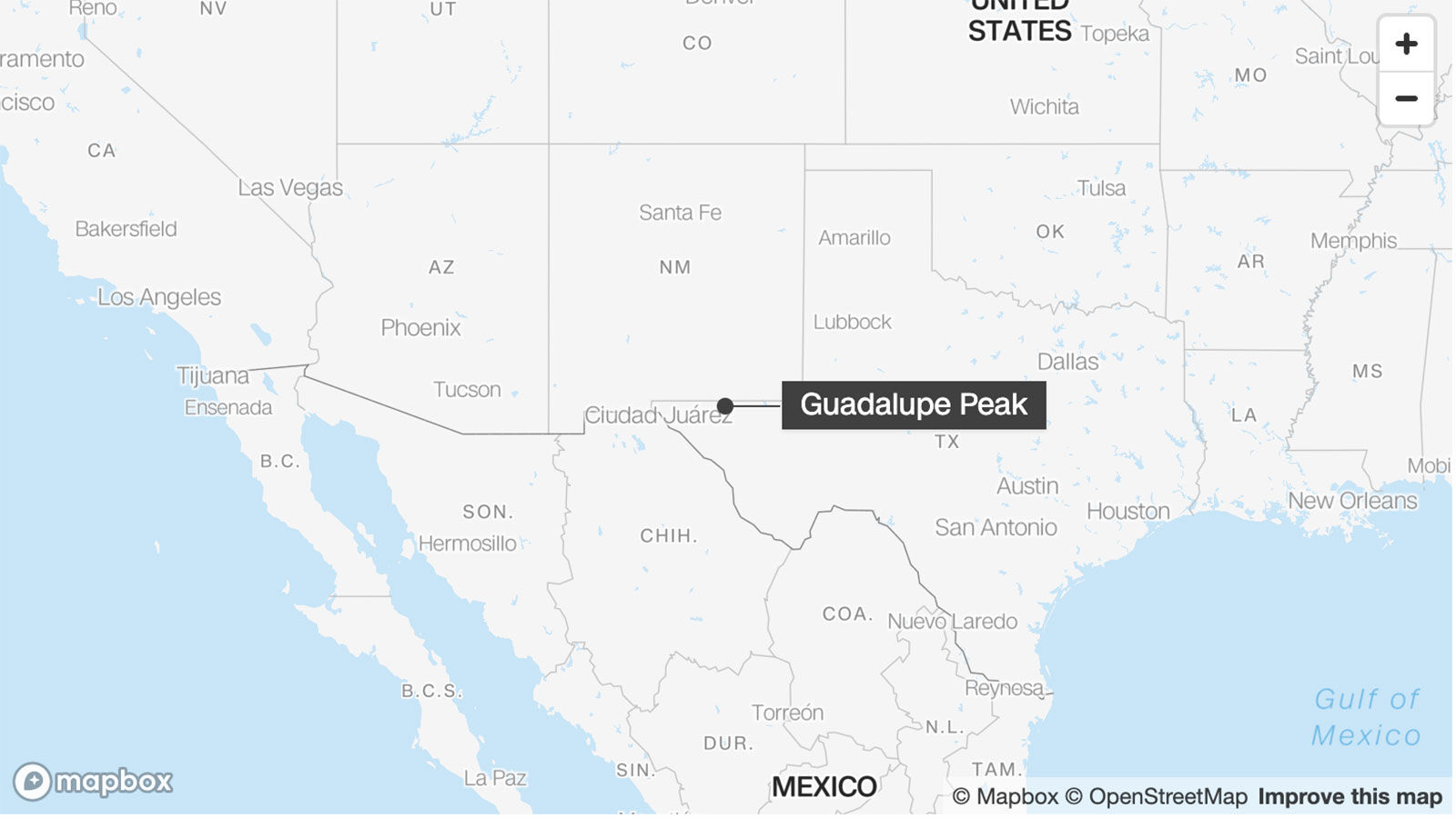 A hiker was found dead on Texas' Guadalupe Peak